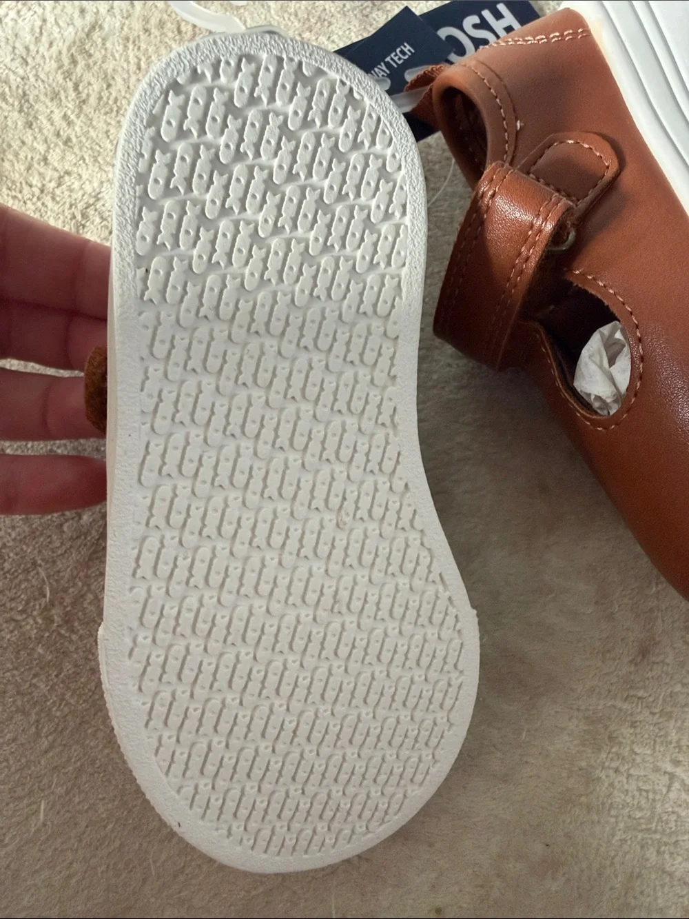 OshKosh B'gosh Toddler Mary Janes in Cognac